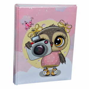 Фотоалбум 200 бр. 10х15 бухалче розов